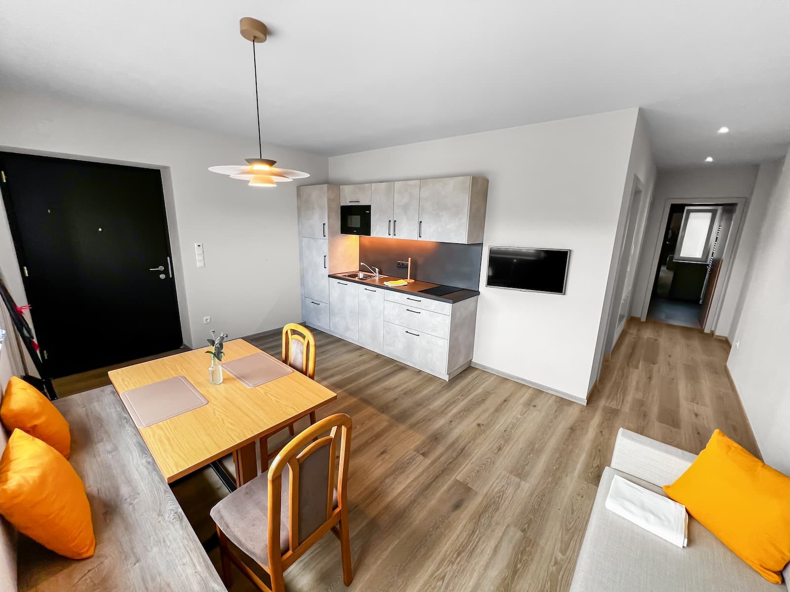 Apartment Kaki Wohnbereich