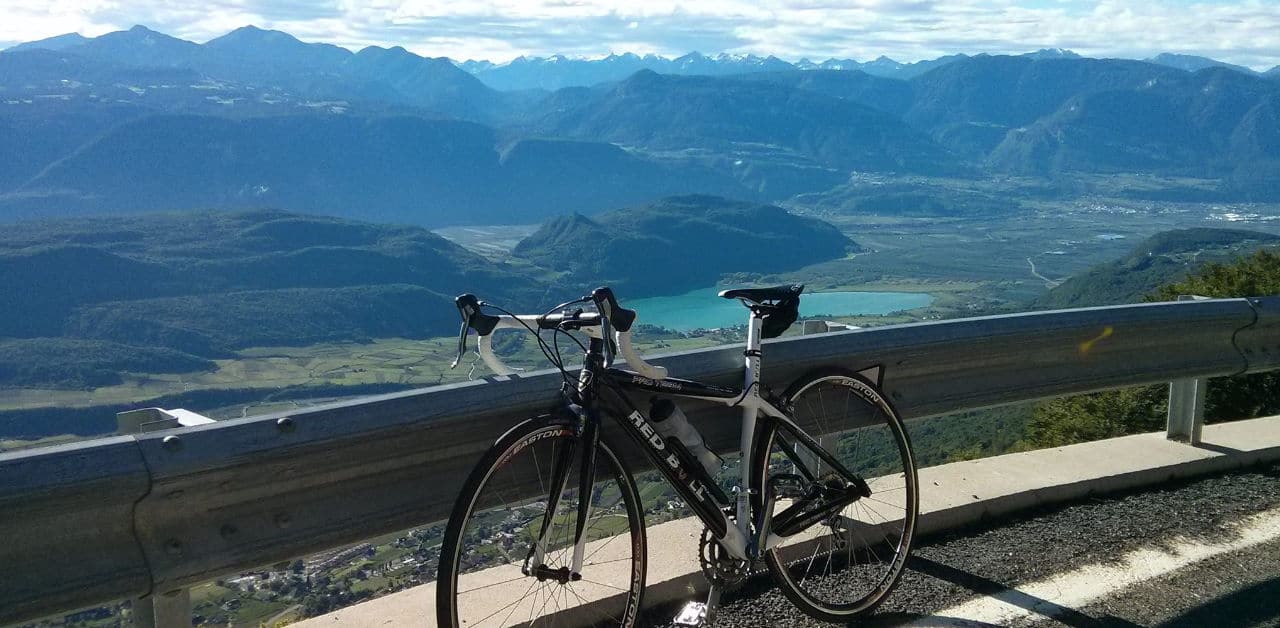 Von Kaltern auf den Mendelpass mit dem Fahrrad